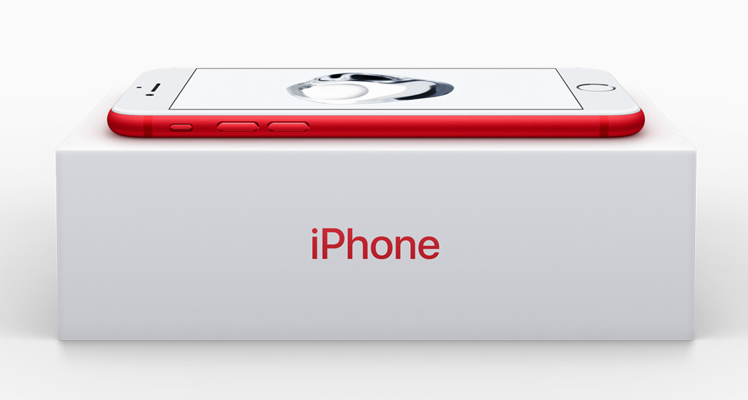 Apple anuncia iPhone 7 e iPhone 7 Plus RED Special Edition